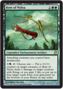 Magic the Gathering Theros Visual Spoiler Bow of Nylea Card Image Karte