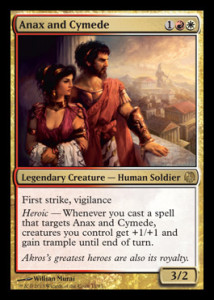 Magic the Gathering Theros Spoiler Card Image Karte Anax and Cymede