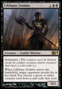 Magic the Gathering Lifebane Zombie Card Image Karte