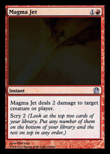 Magic the Gathering Theros Visual Spoiler Magma Jet Card Image Karte