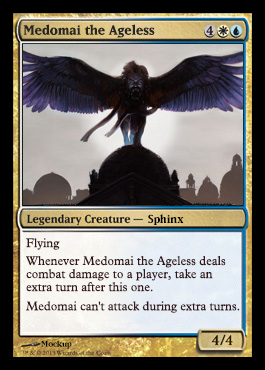 Magic the Gathering Theros Visual Spoiler Medomai the Ageless Card Image Karte