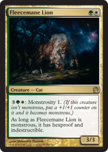 Magic the Gathering Theros Visual Spoiler Fleecemane Lion