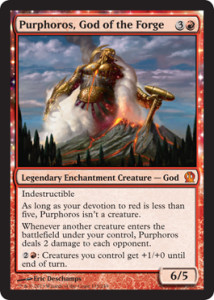 Magic the Gathering Theros Visual Spoiler Purphoros God of the Forge