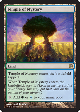 Magic the Gathering Theros Visual Spoiler Temple of Mystery