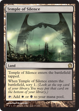 Magic the Gathering Theros Visual Spoiler Temple of Silence