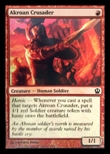 Magic the Gathering Theros Visual Spoiler Card Image Karte Akroan Crusader