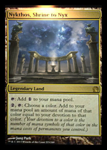 Magic the Gathering Theros Visual Spoiler Card Image Karte Nykthos Shrine to Nyx