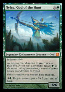 Magic the Gathering Theros Visual Spoiler Nylea God of the Hunt Card Image Karte