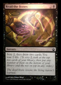 Magic the Gathering Theros Visual Spoiler Card Image Karte Read the Bones