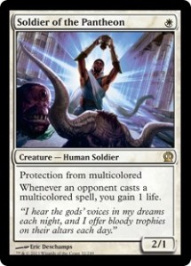 Magiclinks.de Magic the Gathering Standard Top Card Karte Image Soldier of the Pantheon