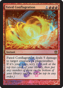 Born-of-the-Gods-Spoiler-Buy-a-Box-FAted-Conflagration, Dire Flames, Nefarious Burn