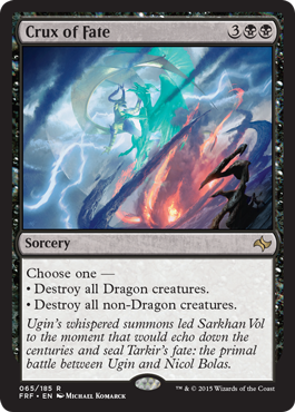 frf fate reforged spoiler crux of fate destroy all creatures